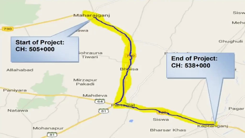 Pilibhit–Khutar-Nanpara-Balrampur-Padrauna Section of NH-730