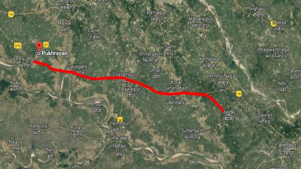 Pukhraya-Ghatampur-Bindaki Road (SH-46)